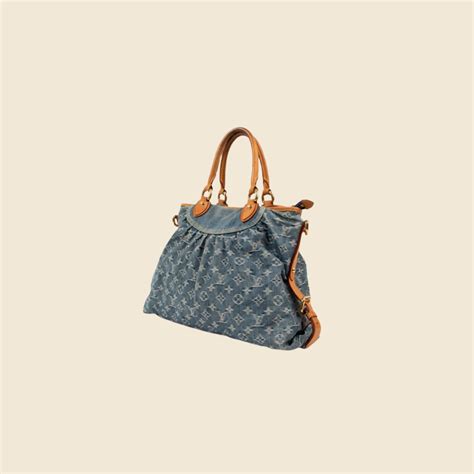 louis vuitton neo cabby blue denim